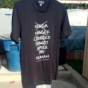 Stuzo Black Human Statement T-Shirt